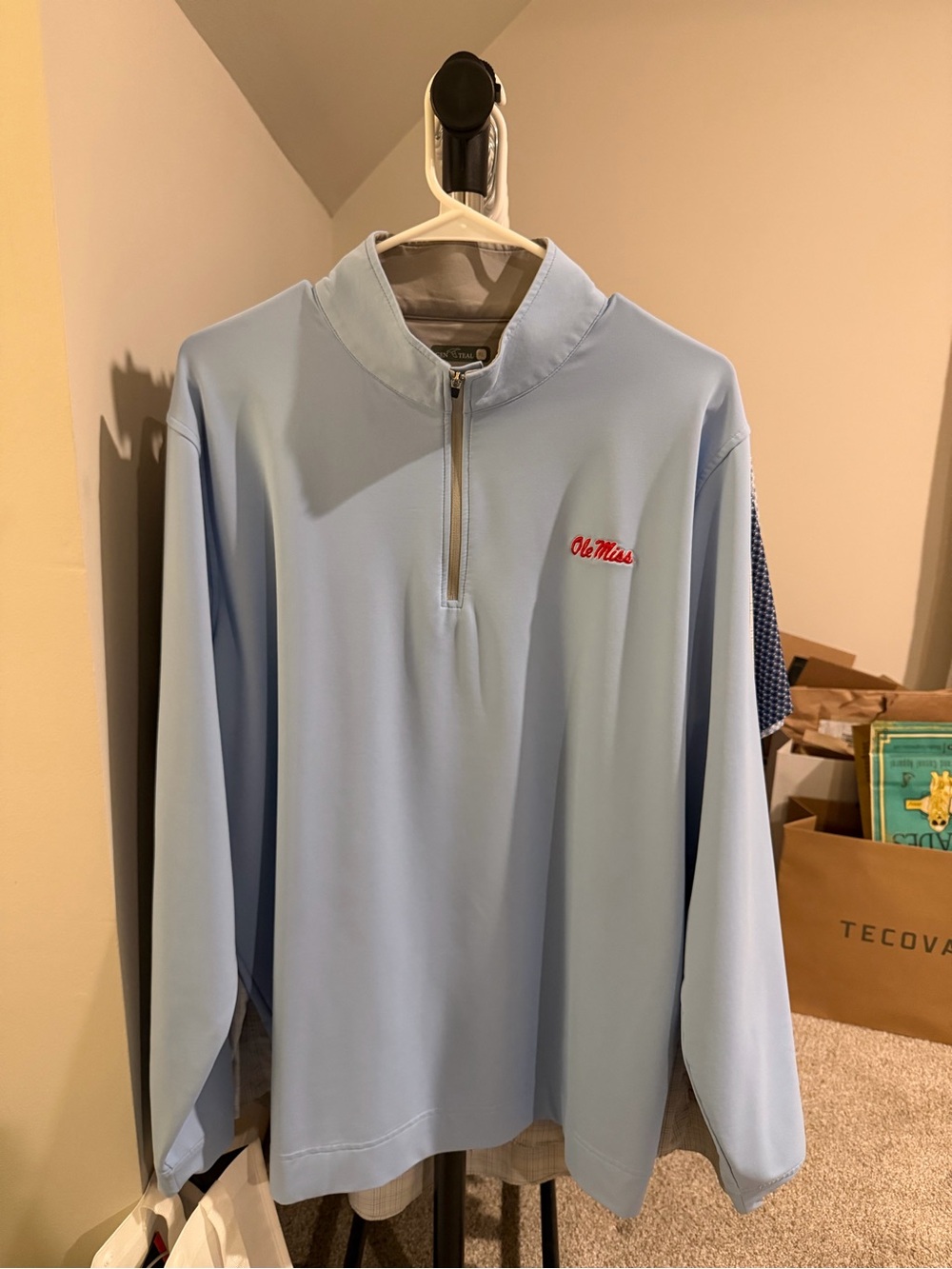 GenTeal Ole Miss Powder Blue Quarter Zip